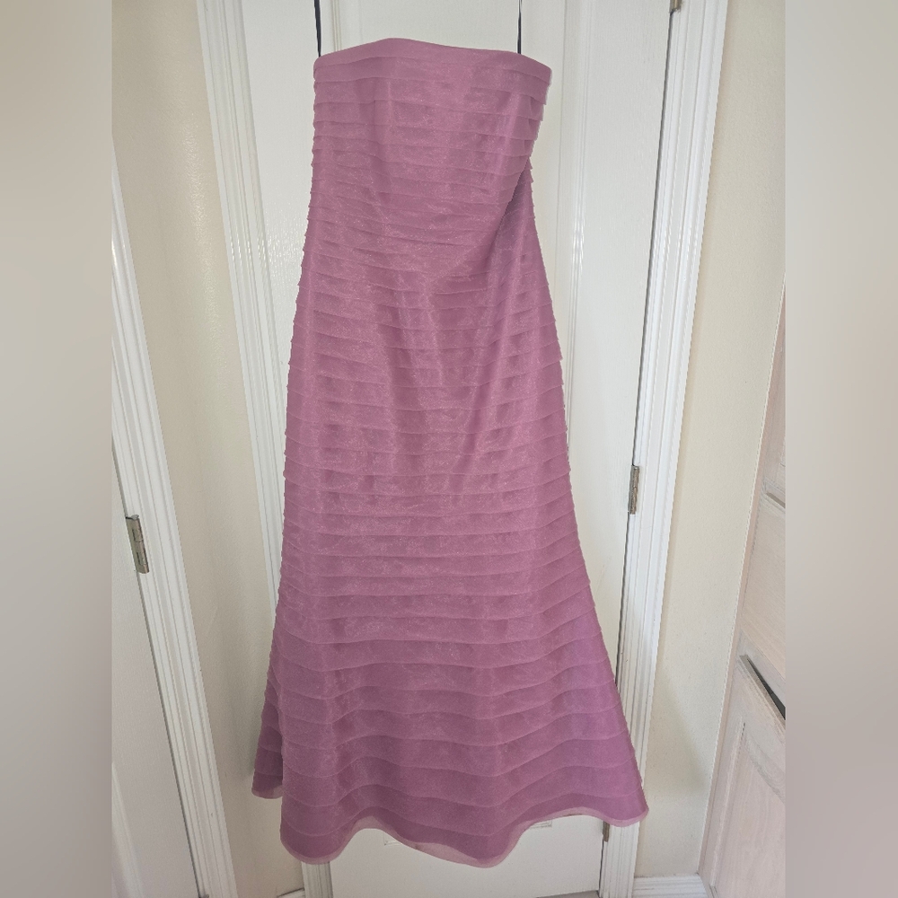 Elegant Pink Strapless Dress